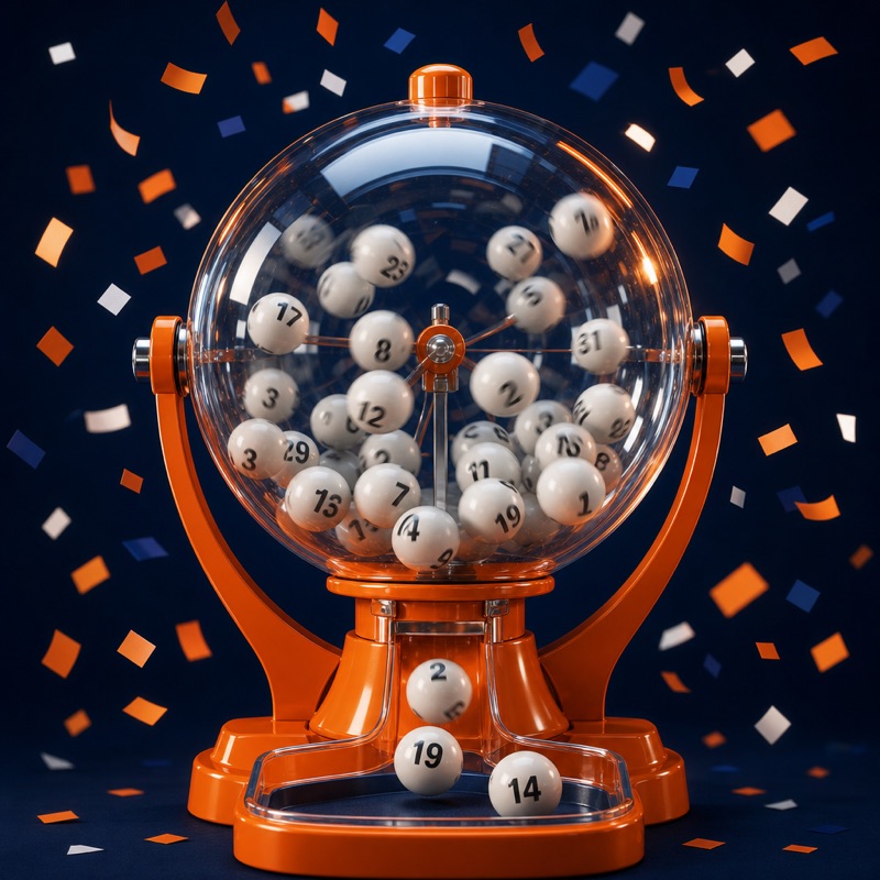 Lottery drawing machine with numbered balls